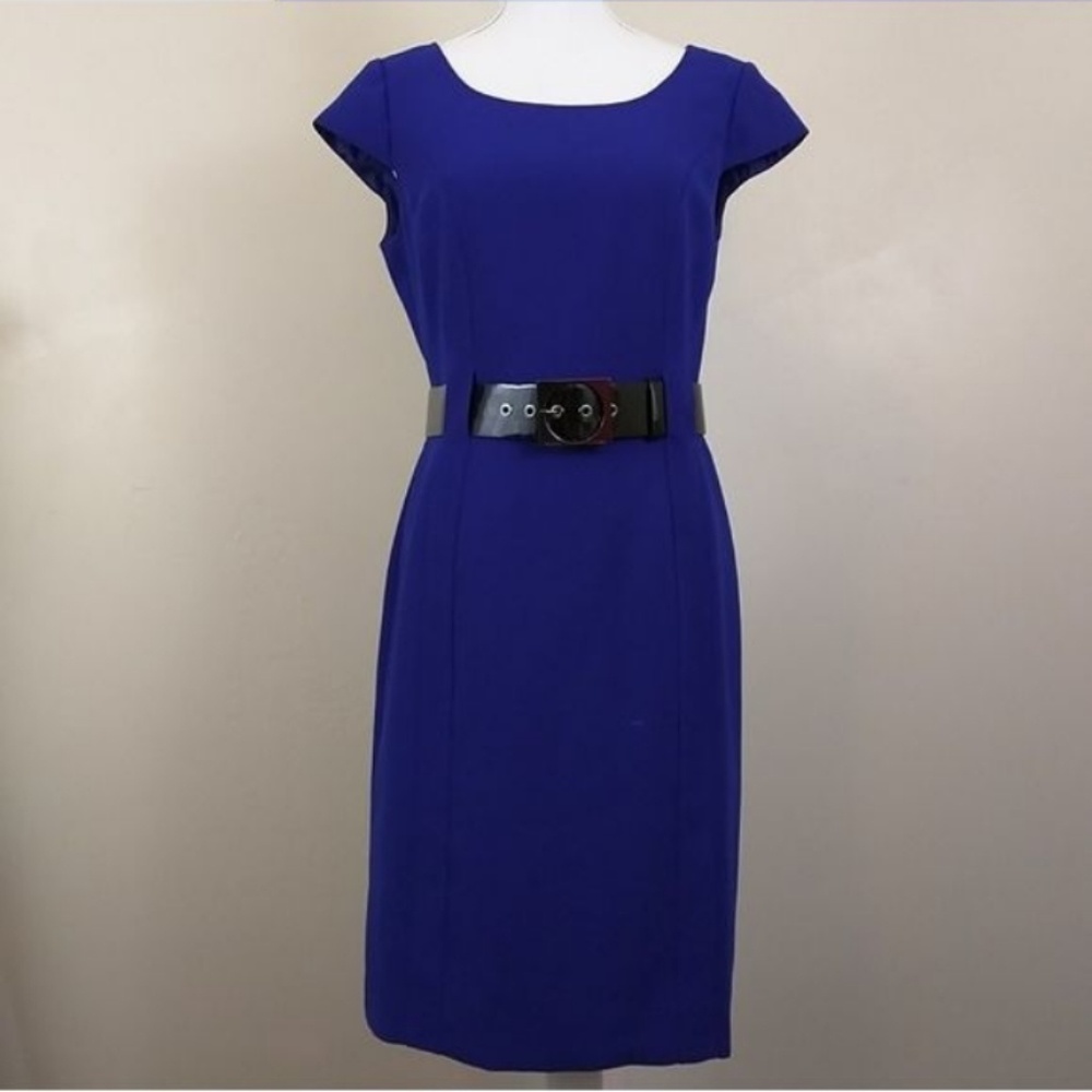 GORGEOUS BLUE TAHARI PENCIL DRESS